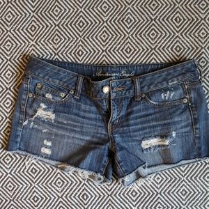 American Eagle Distressed Jean Shorts